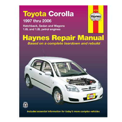 Toyota Corolla Repair Manual: Overhaul Toyota Corolla Repair Manual: Overhaul